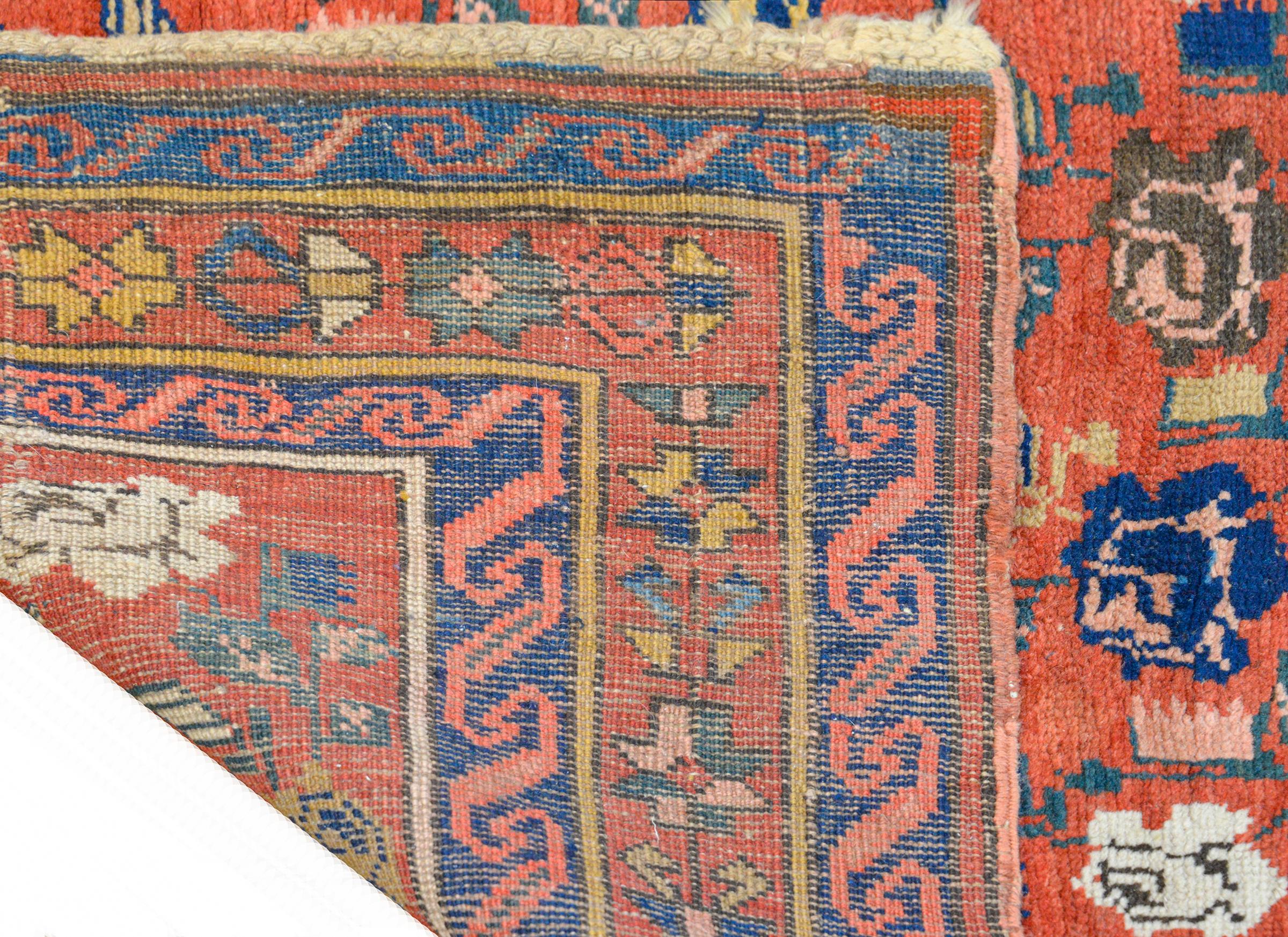 Extraordinary Early 20th Century Caucasian Karabagh Rug For Sale 5