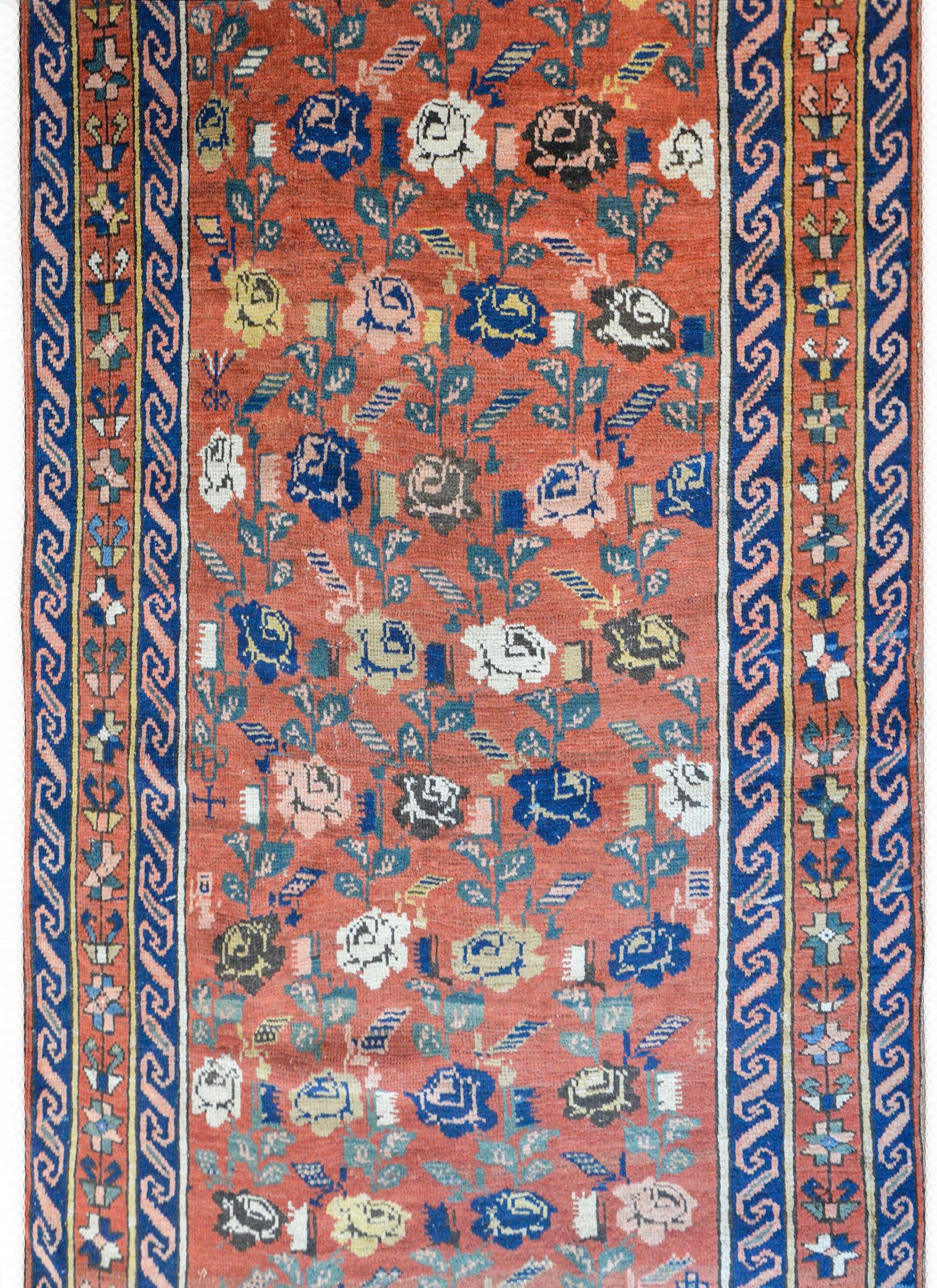 Vegetable Dyed Extraordinary Early 20th Century Caucasian Karabagh Rug For Sale
