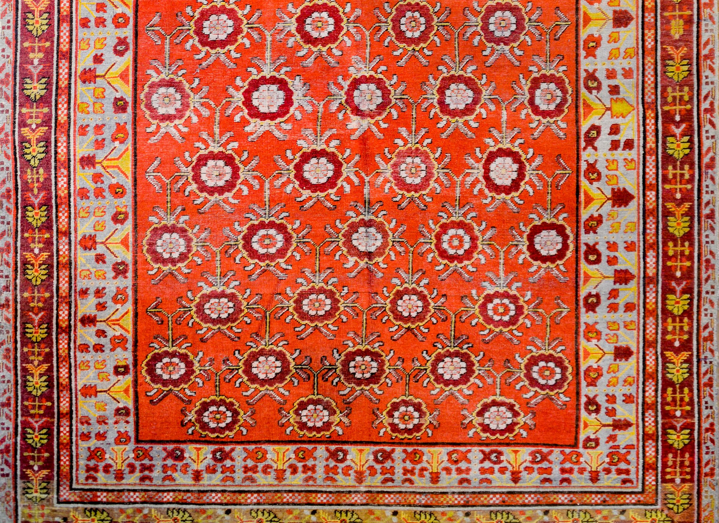 Extraordinary Early 20th Century Samarghand Rug In Good Condition For Sale In Chicago, IL