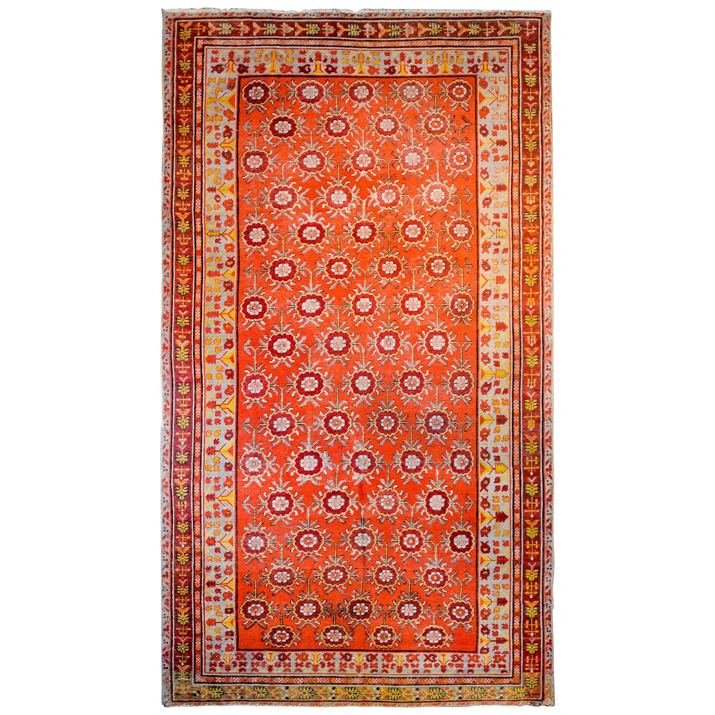 Extraordinary Early 20th Century Samarghand Rug For Sale