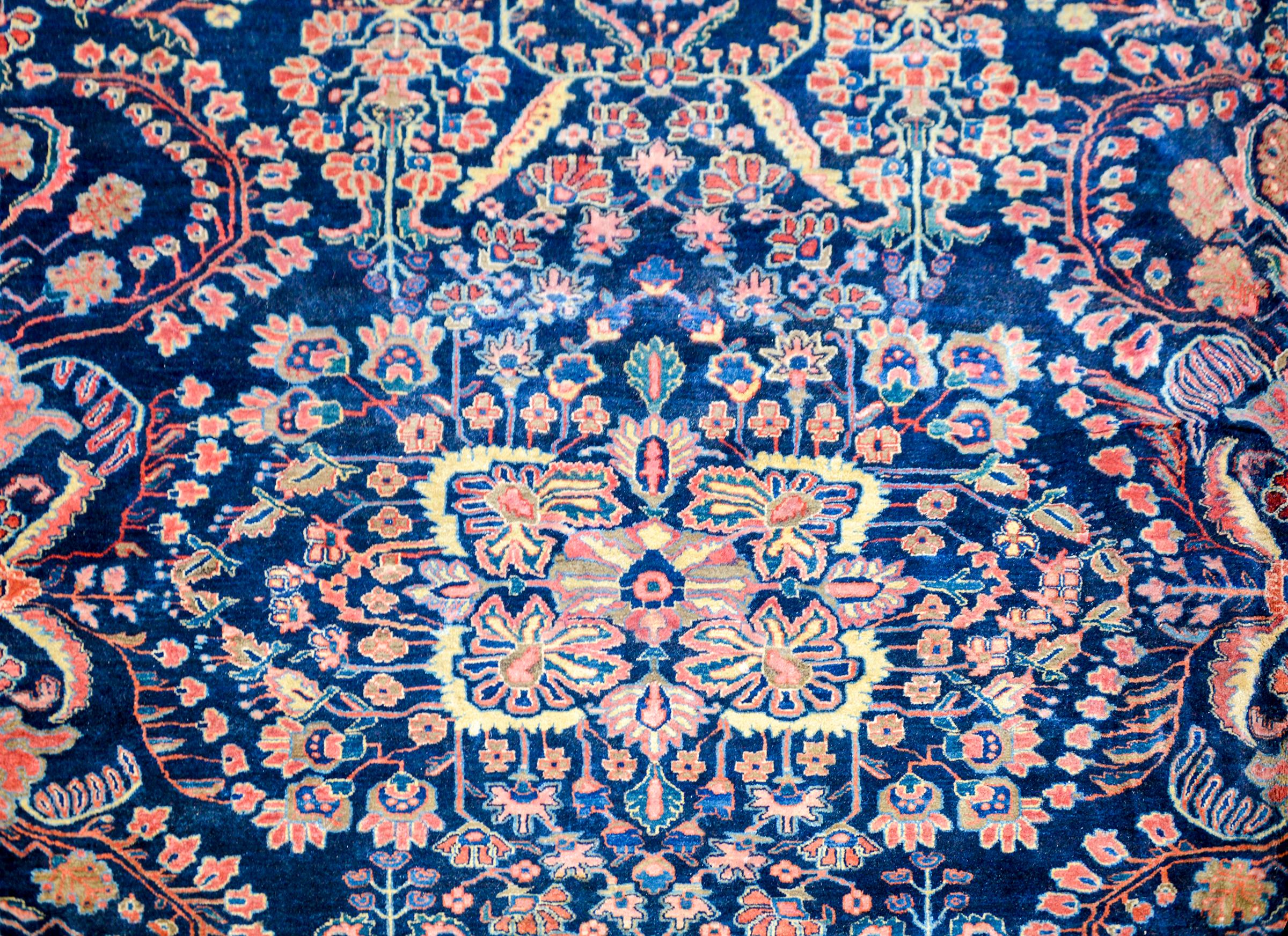 Persian Extraordinary Early 20th Century Sarouk Rug For Sale
