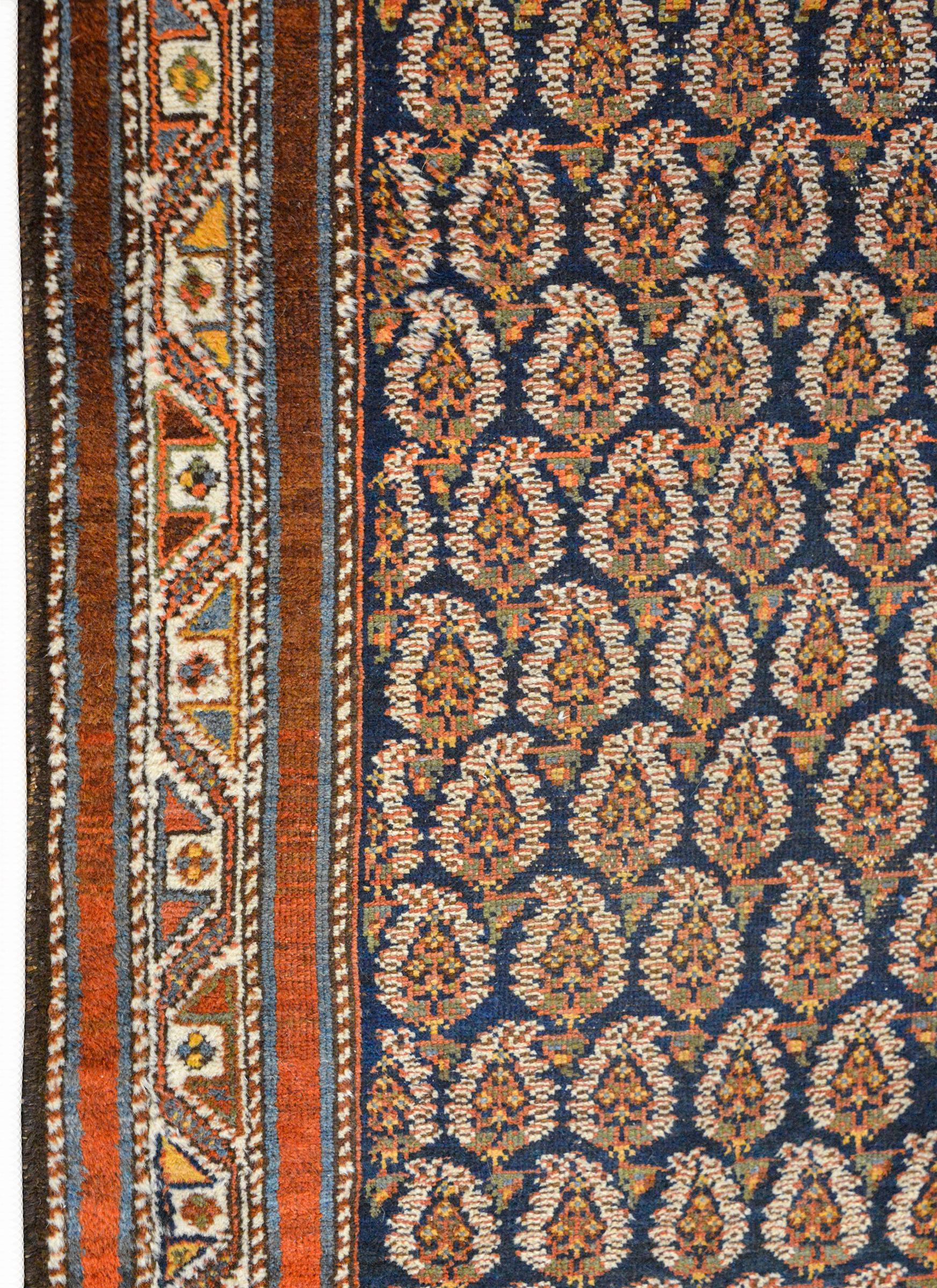 Wool Extraordinary Early 20th Century Seraband Runner For Sale