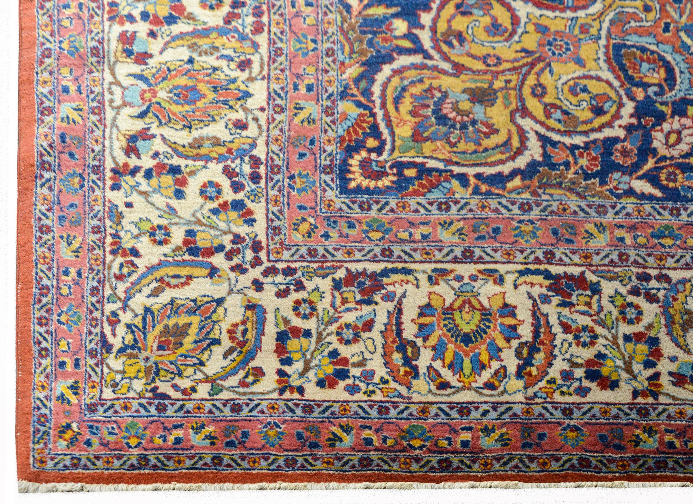 Wool Extraordinary Early 20th Century Tabriz Rug For Sale
