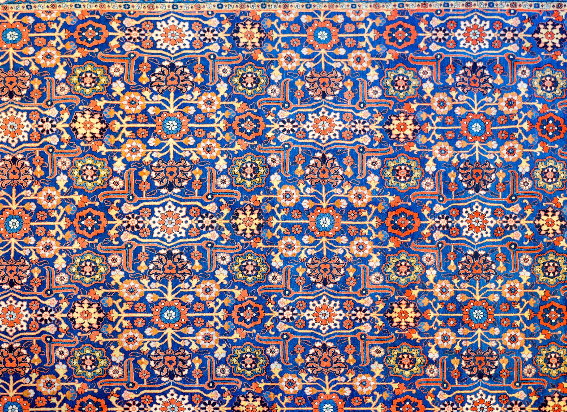 Tabriz Extraordinary Early 20th Century Yazd Rug For Sale