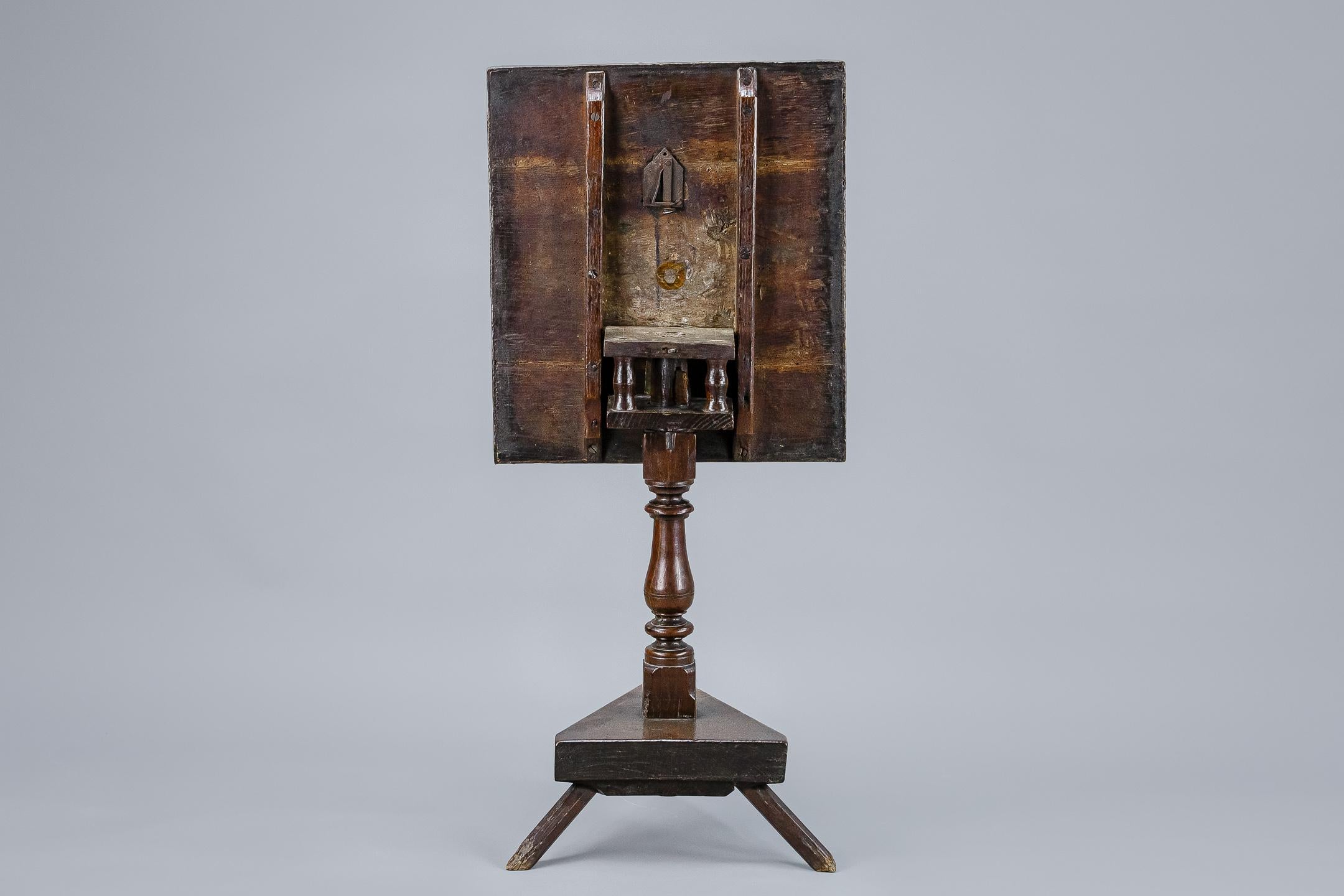 Extraordinary English 17th Century Birdcage Pedestal Table 5