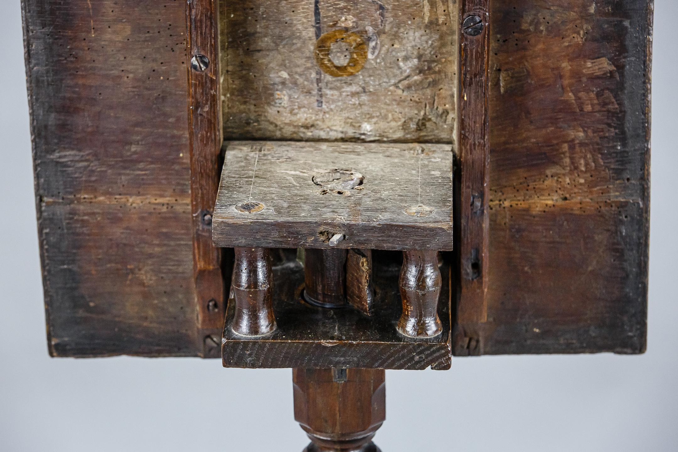 Extraordinary English 17th Century Birdcage Pedestal Table 7