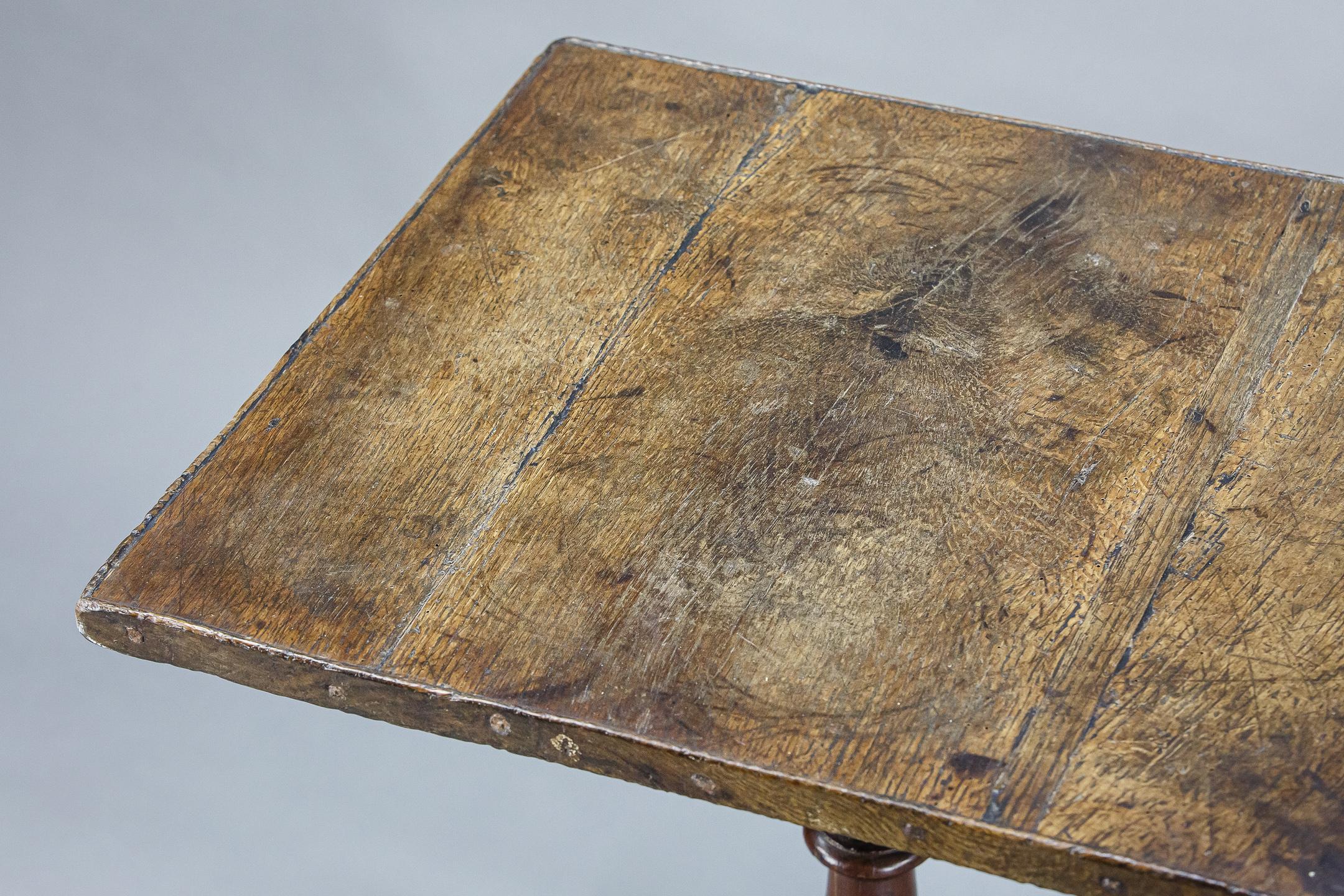 Mid-17th Century Extraordinary English 17th Century Birdcage Pedestal Table
