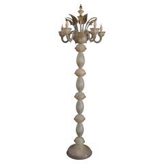 Extraordinary Floor Lamp in Precious Murano Glass