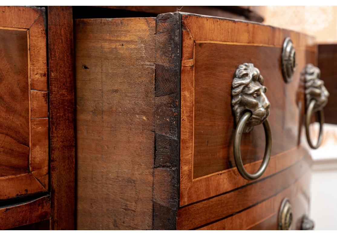 Extraordinary George III Mahogany Demilune Inlaid Sideboard For Sale 4