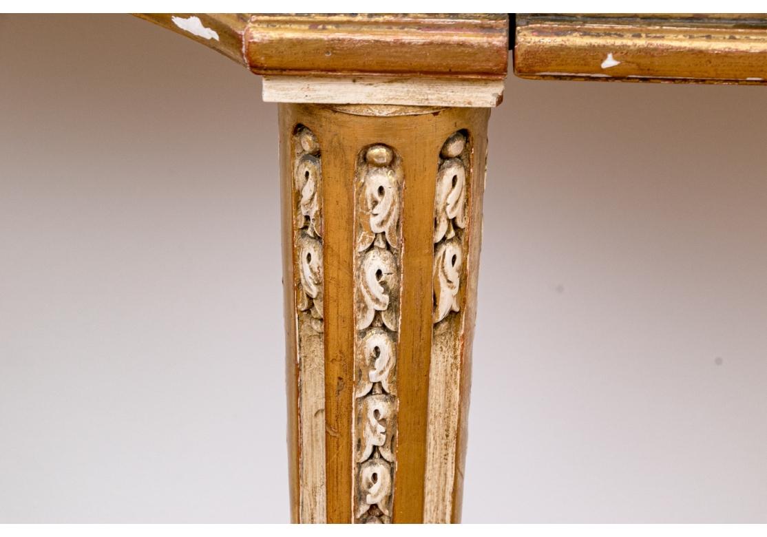Extraordinary Gilt Neoclassical Style Console With Marble Top For Sale 5