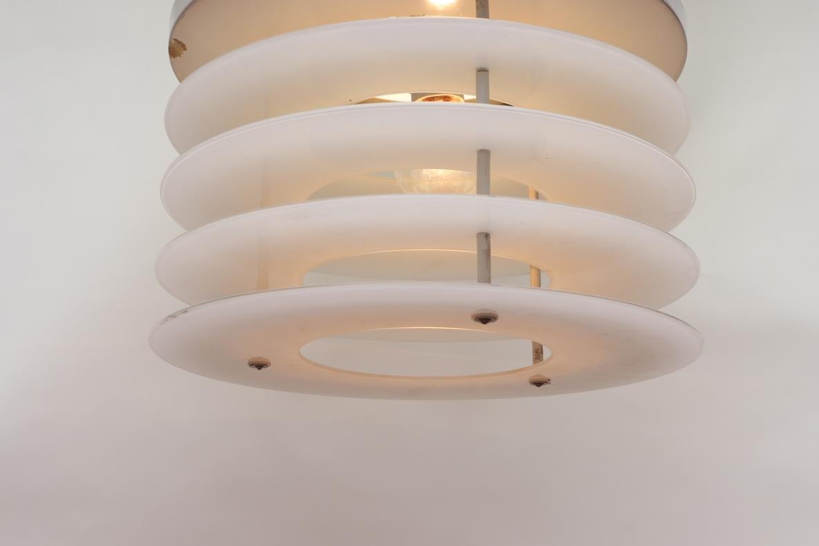 1980's Tubular Glass Pendant Lamp from Church in Rotterdam For Sale 4