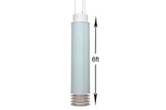 1980's Tubular Glass Pendant Lamp from Church in Rotterdam