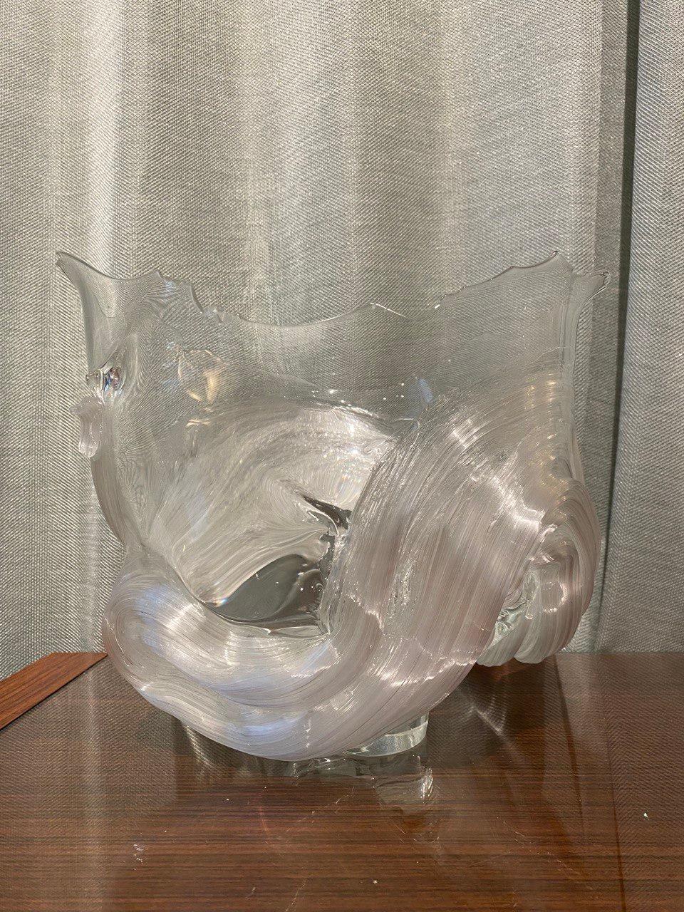 Extraordinary Glass Vase by Contemporary Japanese Artist Shohei Yokoyama In New Condition For Sale In Paris, FR