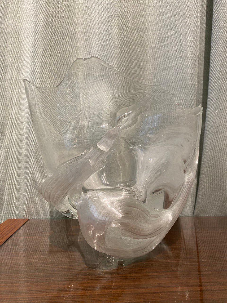 Extraordinario jarrón de cristal del artista japonés contemporáneo Shohei Yokoyama en Nuevo estado para la venta en Paris, FR