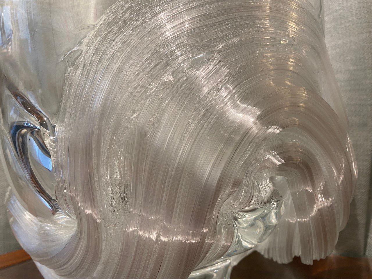 Extraordinary Glass Vase by Contemporary Japanese Artist Shohei Yokoyama For Sale 2