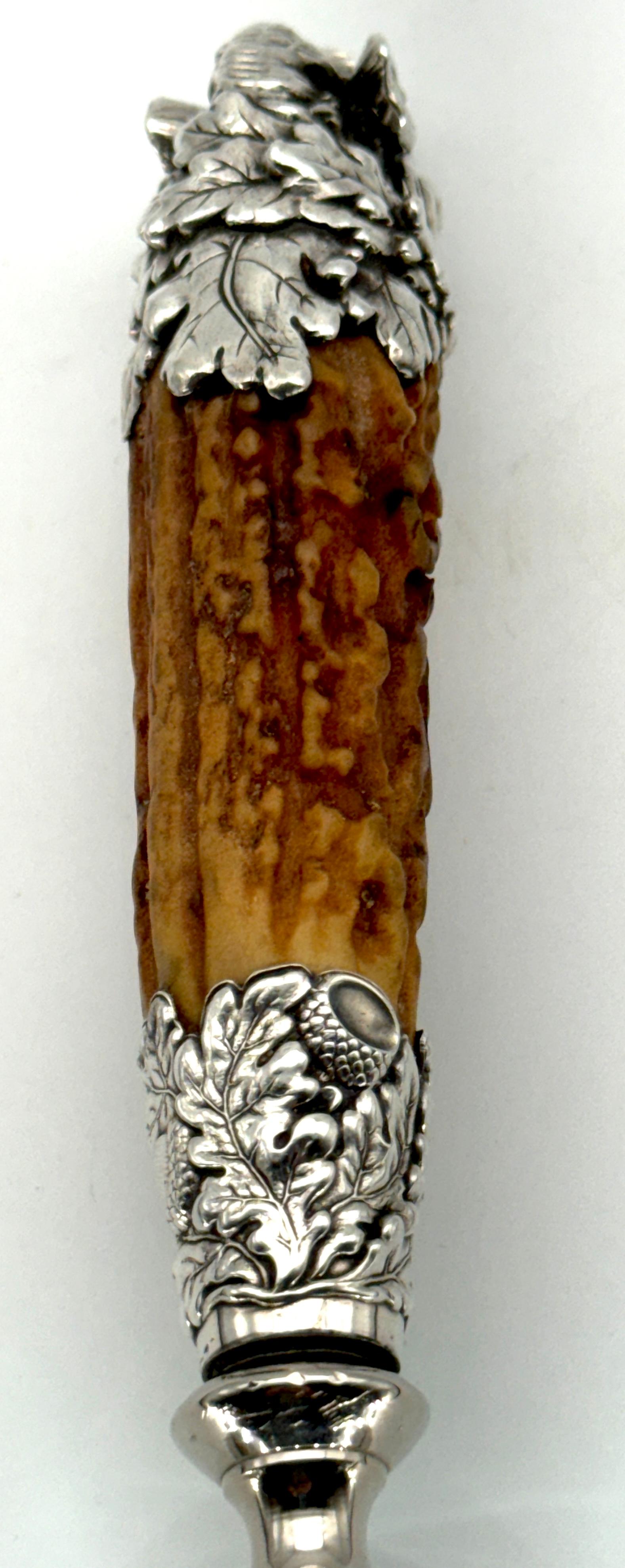 Extraordinary Gorham Cast Sterling Wild Boar Magnifying Glass, 1878 2