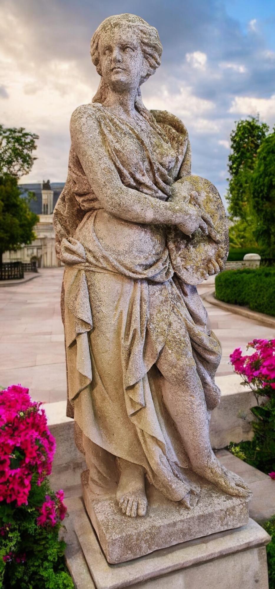 Extraordinarias estatuas de piedra talladas a mano de las Cuatro Artes Chino en venta