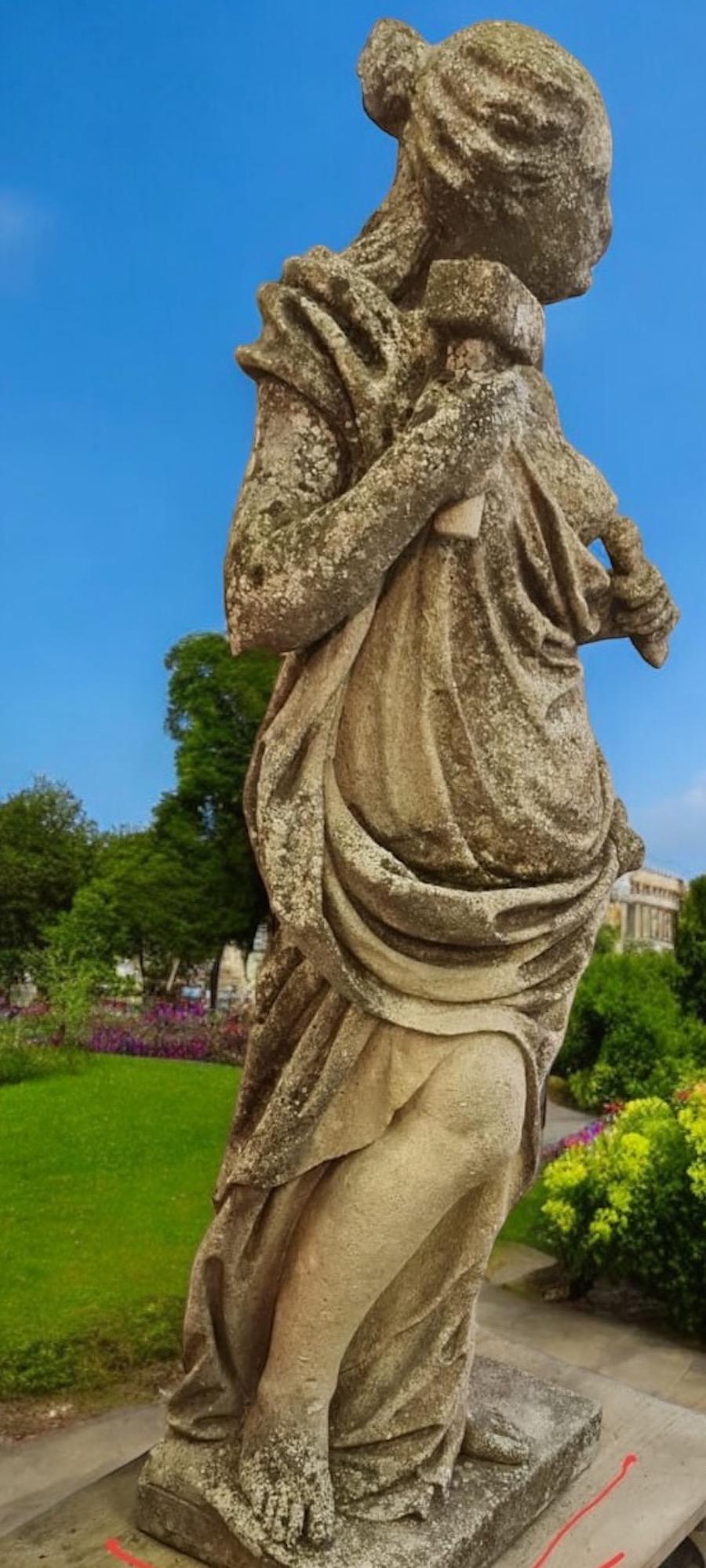 Extraordinarias estatuas de piedra talladas a mano de las Cuatro Artes Piedra en venta