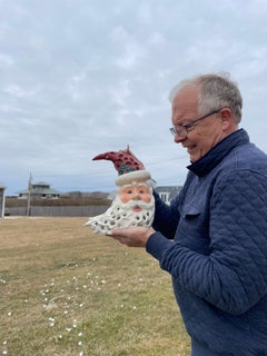 Extraordinary Hand Painted Santa Claus Lighting Lantern