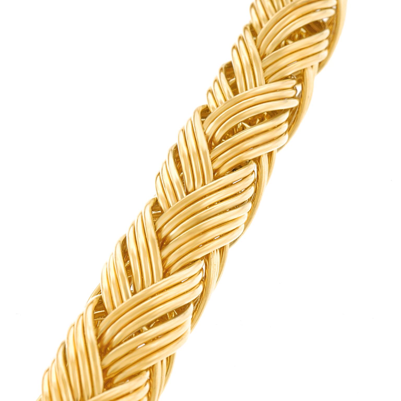 Extraordinaire collier en or fait à la main par Meister of Zurich en vente 3