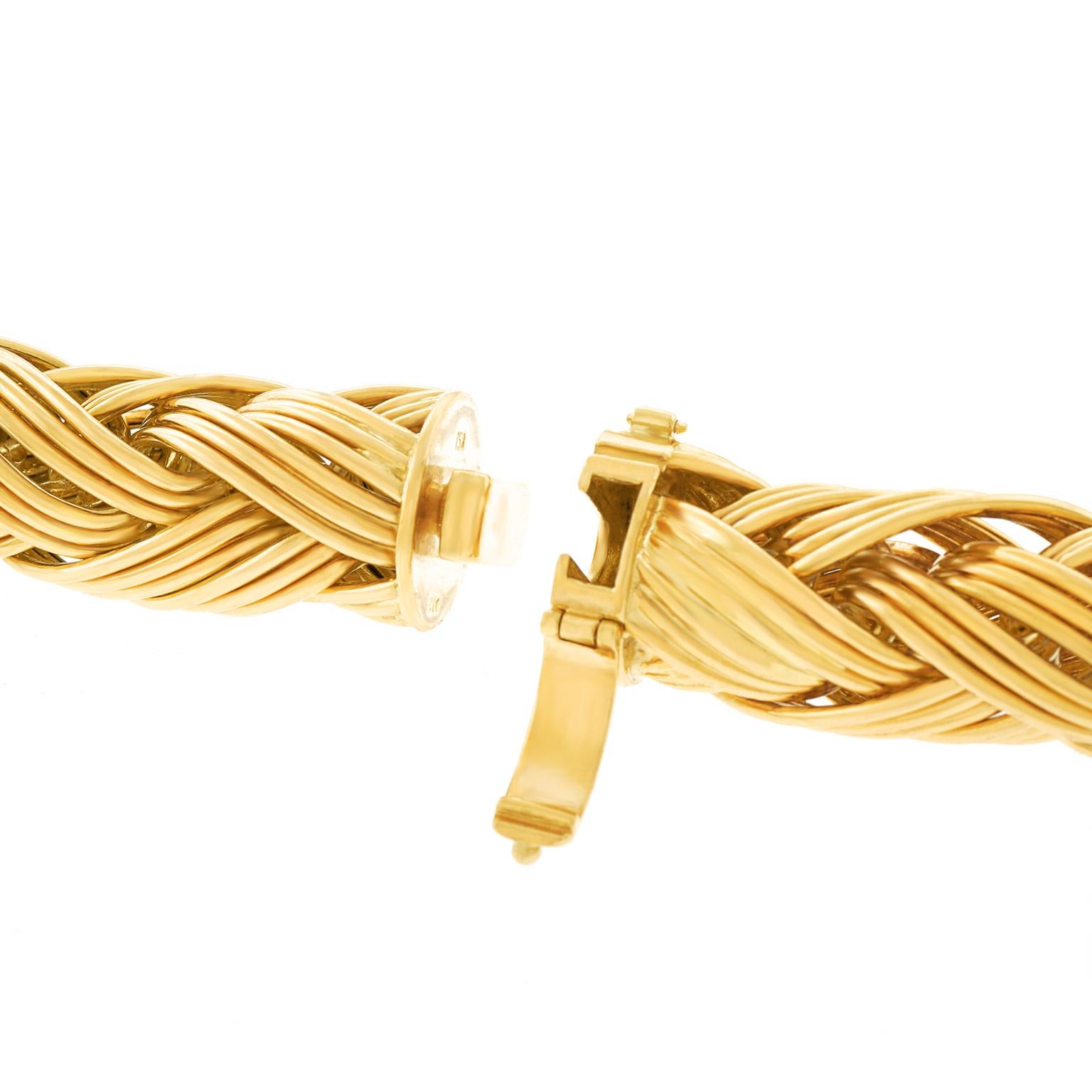 Extraordinaire collier en or fait à la main par Meister of Zurich en vente 4