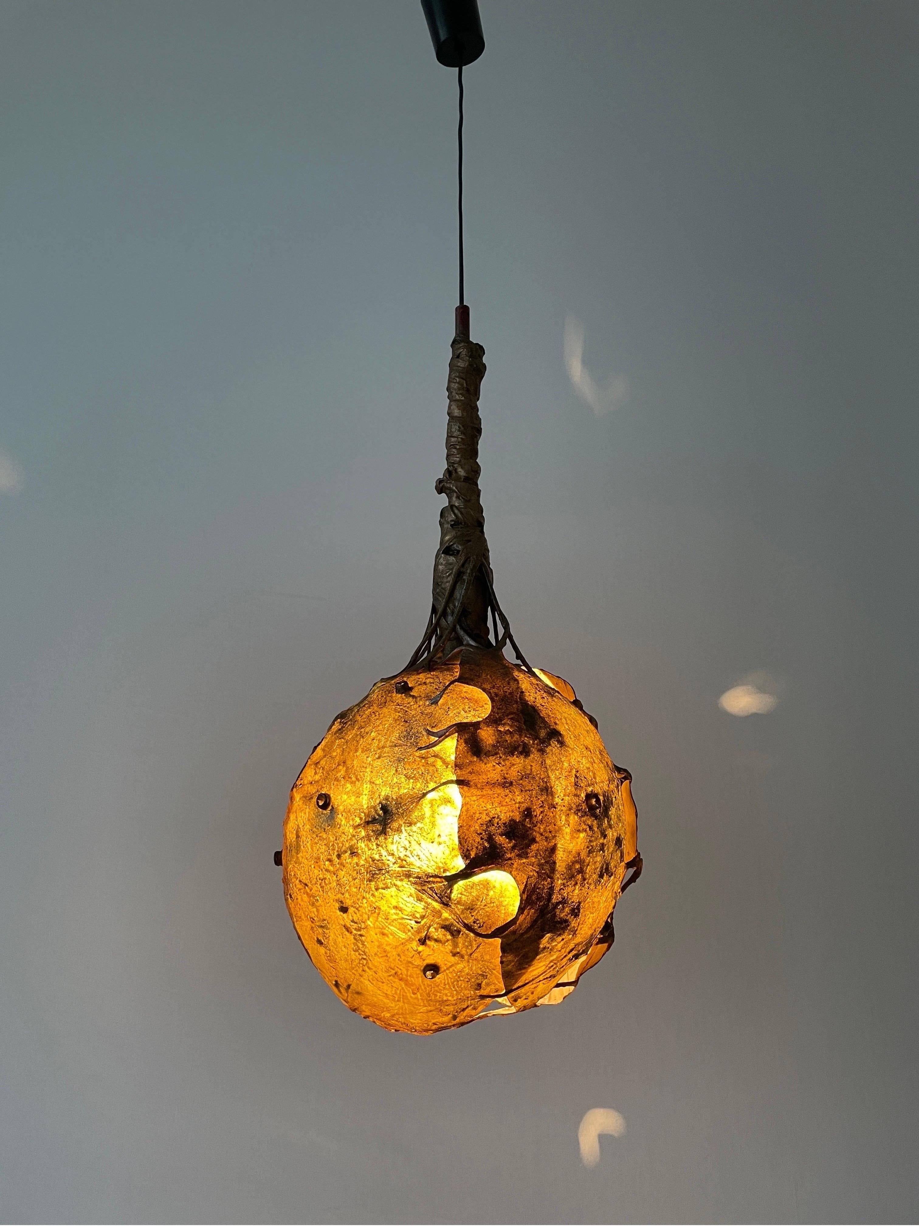 Extraordinary Heart Shaped Polyester Ceiling Lamp, 1960s, Italy For Sale 7