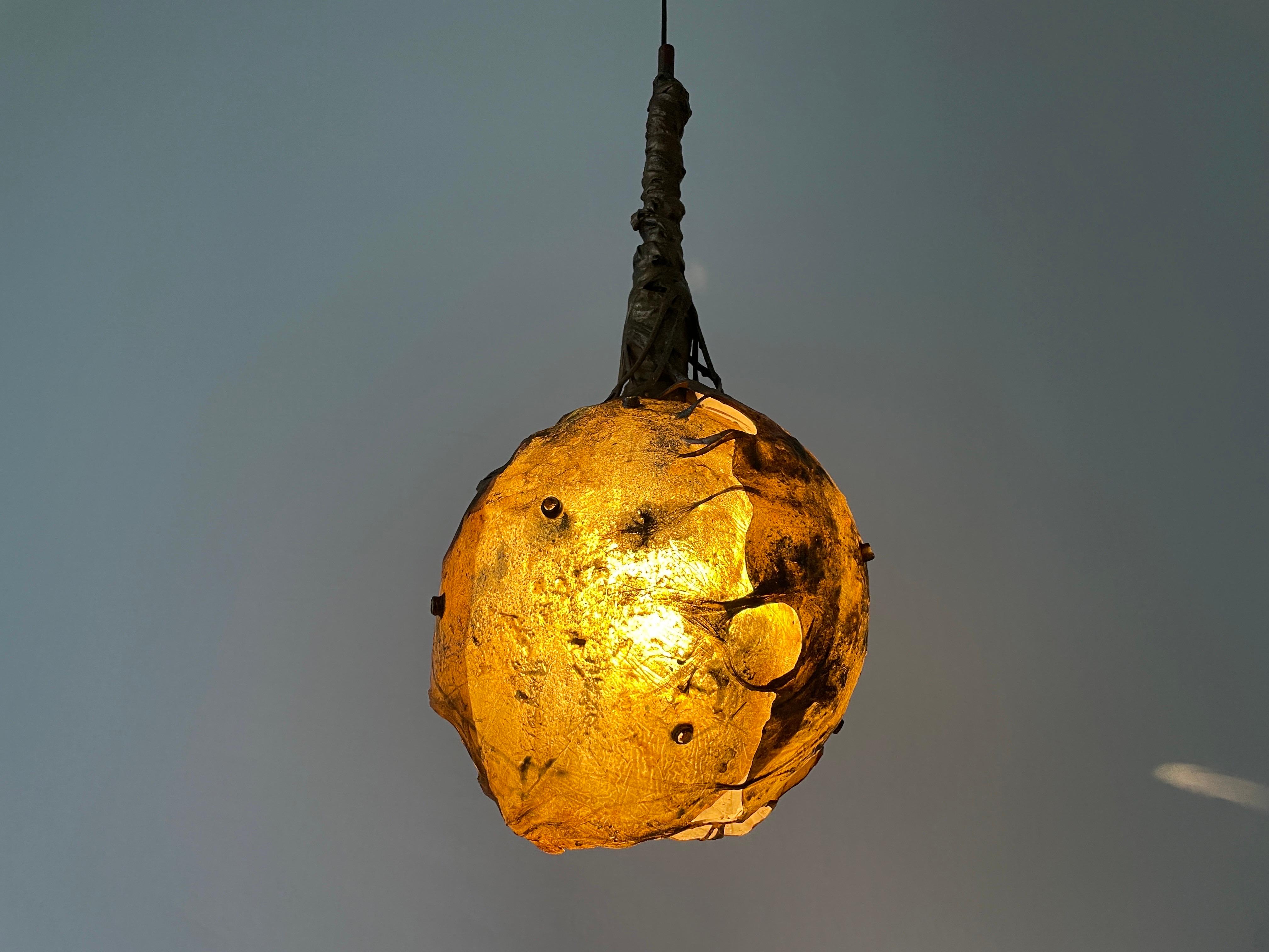 Extraordinary Heart Shaped Polyester Ceiling Lamp, 1960s, Italy For Sale 9