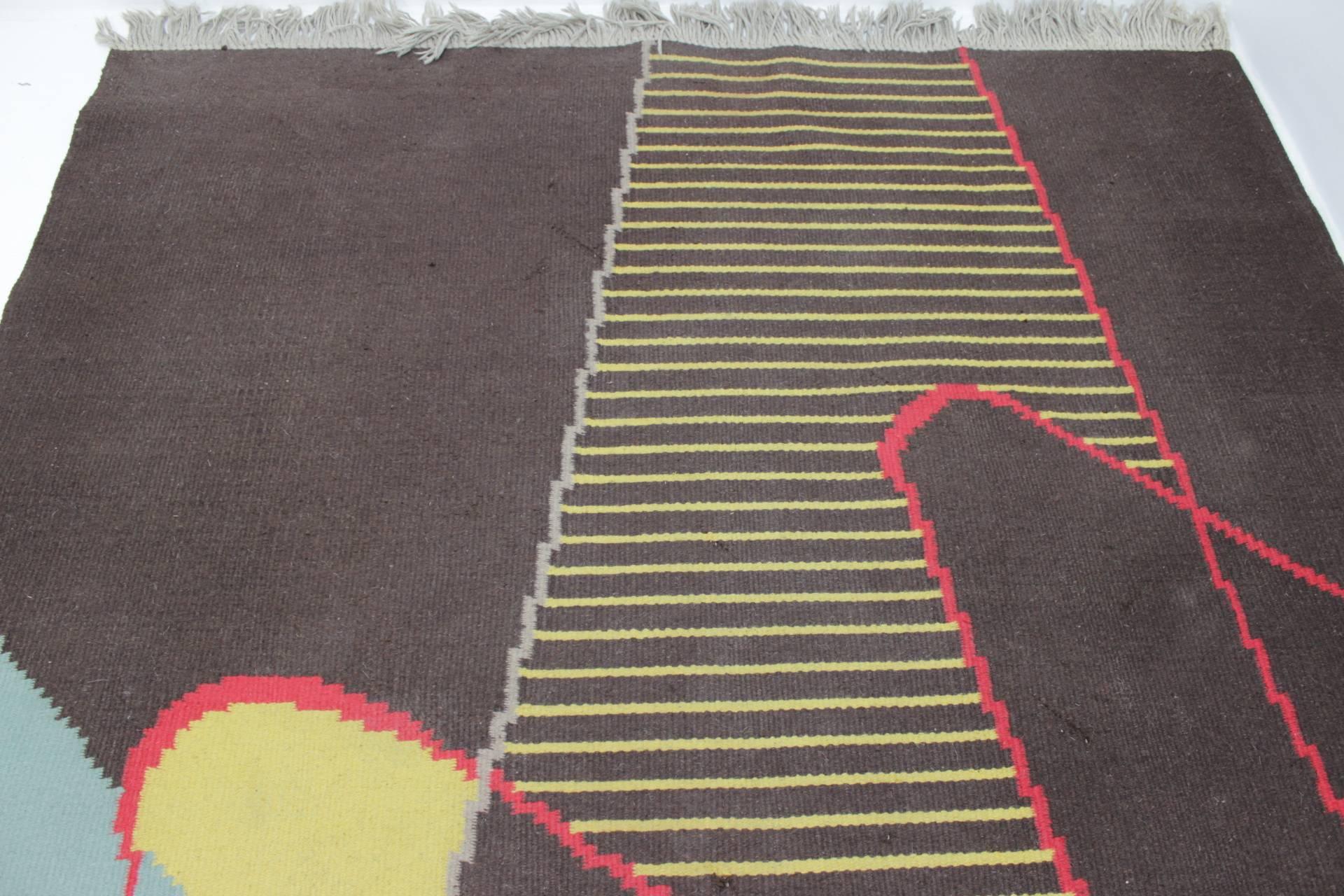 Czech Extraordinary Huge Design Geometric Carpet / Rug For Sale