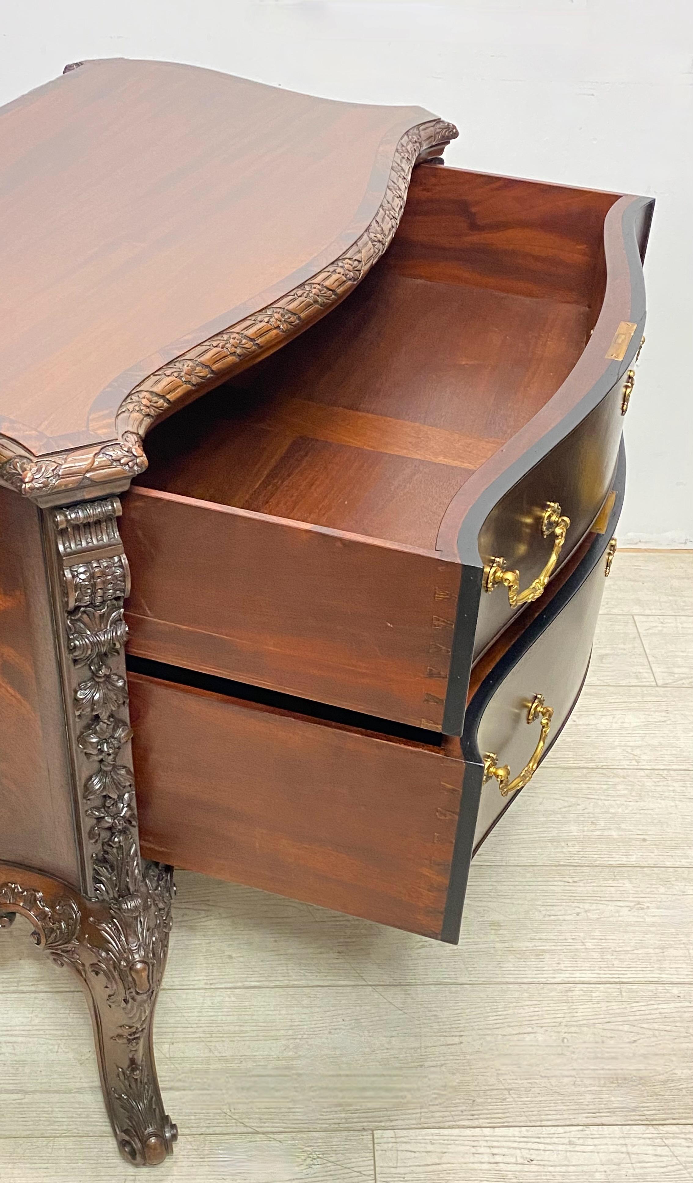 Extraordinary Irish Hand Made Solid Mahogany Chest of Drawers For Sale 2