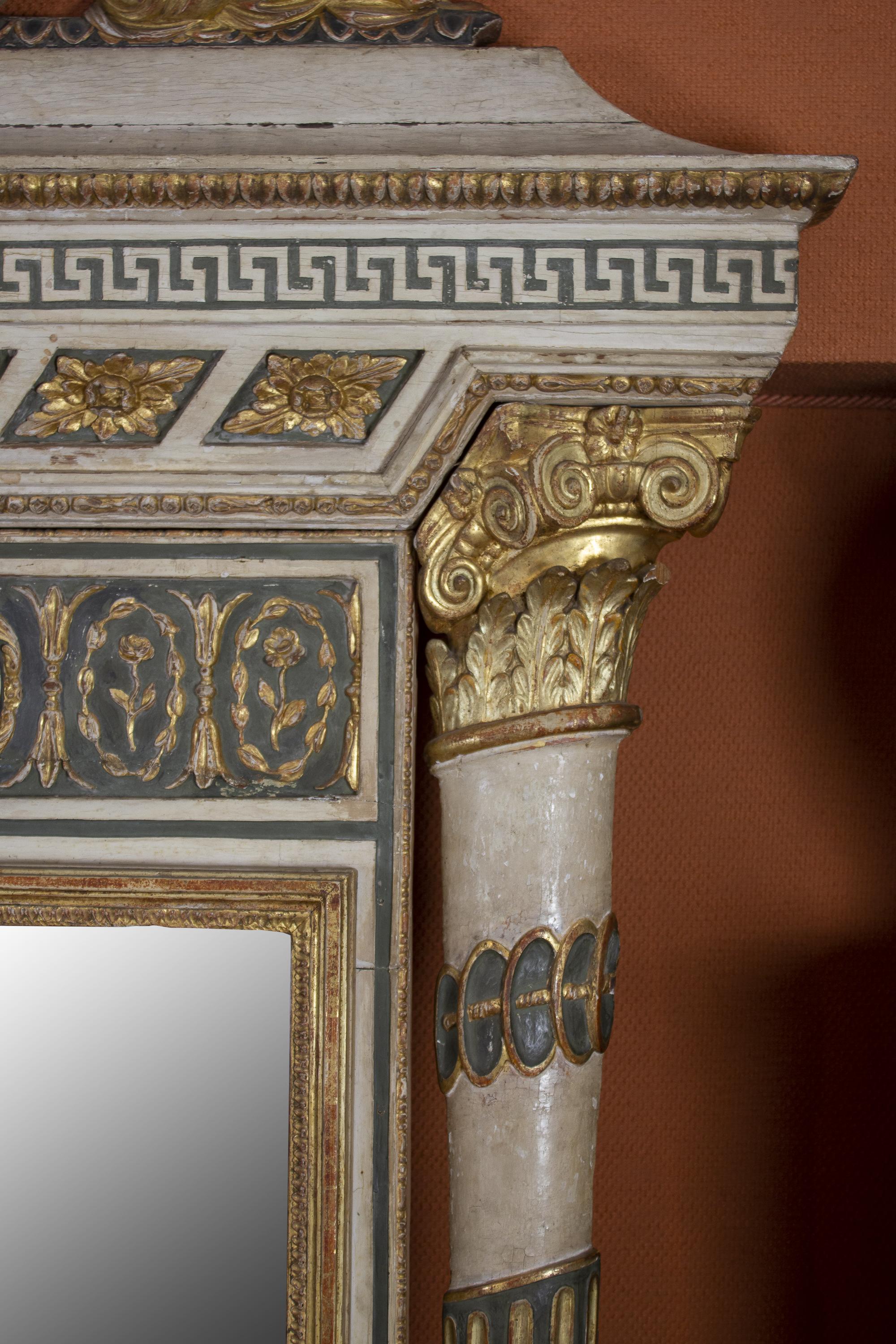 Extraordinary Italian 18th Century Console Table with Mirror, 1780 5