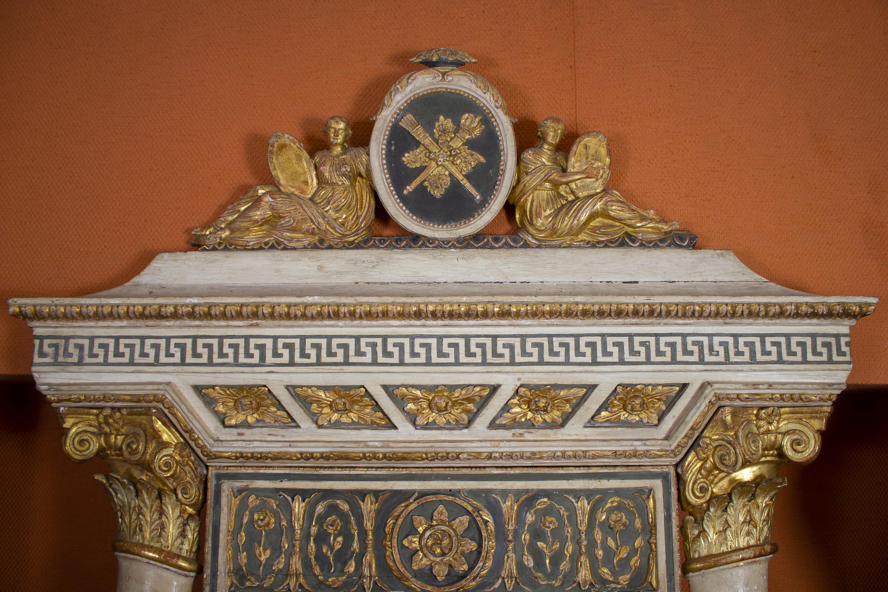 Extraordinary Italian 18th Century Console Table with Mirror, 1780 7