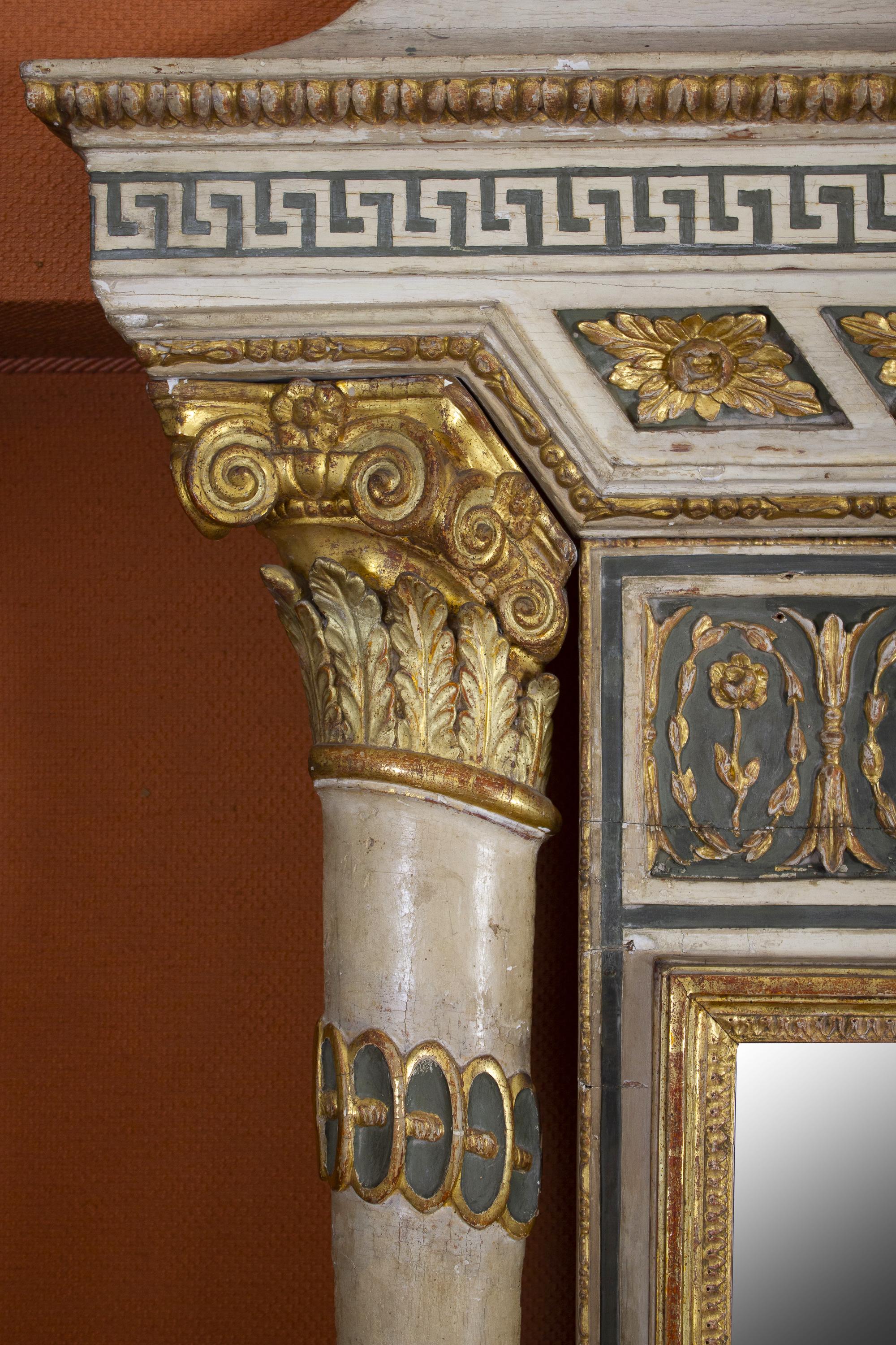 Extraordinary Italian 18th Century Console Table with Mirror, 1780 8