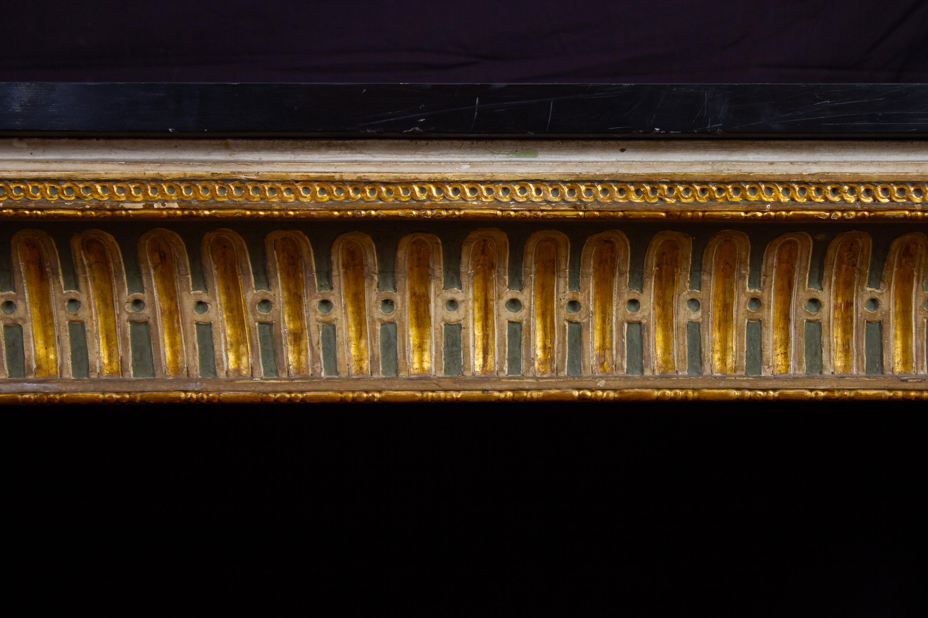 Extraordinary Italian 18th Century Console Table with Mirror, 1780 2