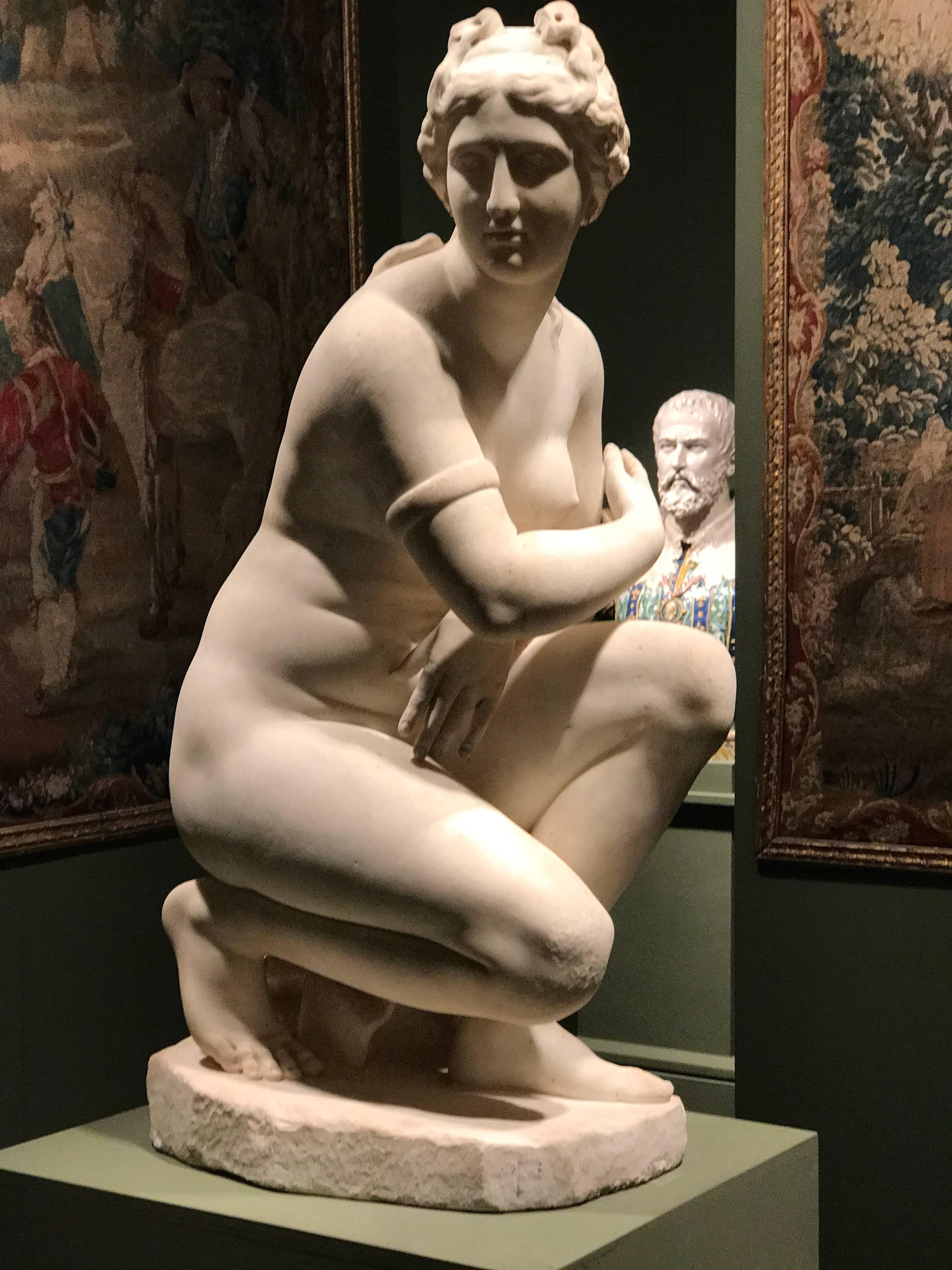Neoclassical Extraordinary Italian 19th Century Marble Statue of Aphrodite