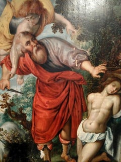 Extraordinary Italian Oil on Panel from the 1500s 'Sacrifice of Isaac'