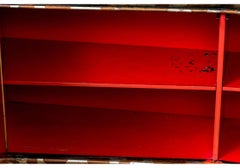 Extraordinaria Mesa Consola James Mont Lacada Metálica