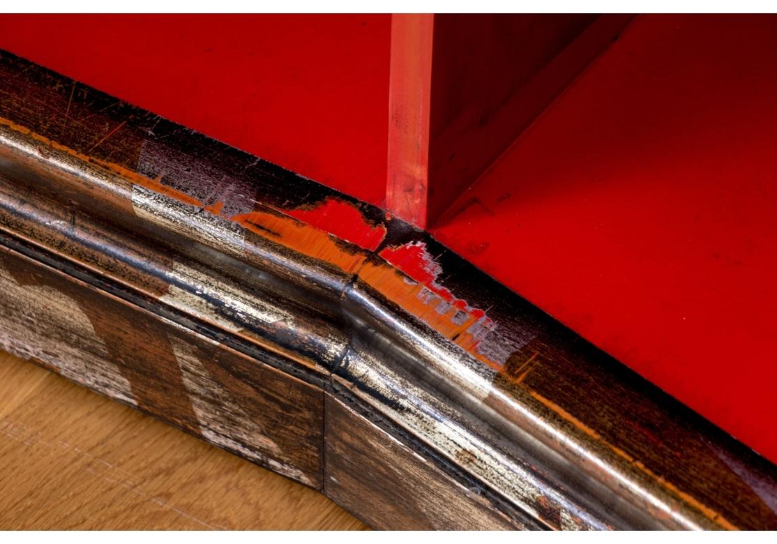 Hand-Crafted Extraordinary James Mont Metallic Lacquered Console Table For Sale