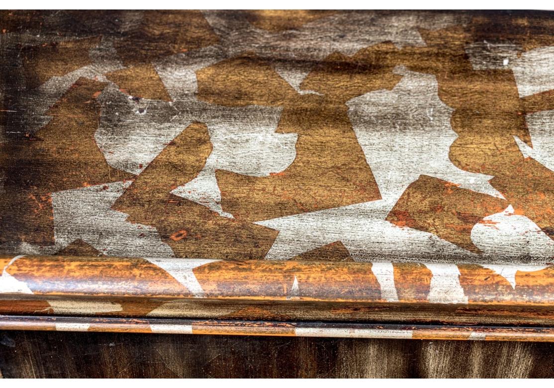 Extraordinary James Mont Metallic Lacquered Console Table For Sale 1