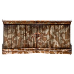 Extraordinary James Mont Metallic Lacquered Console Table