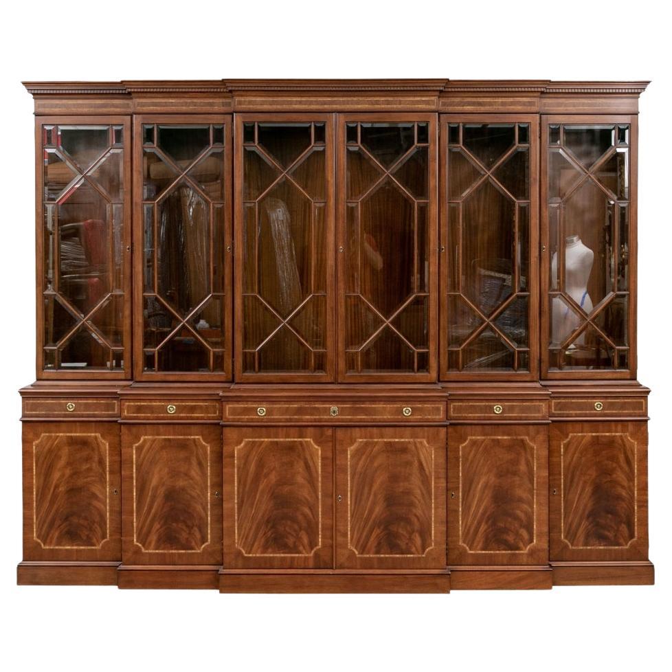 Extraordinary Karges Chippendale Style Grand Breakfront For Sale