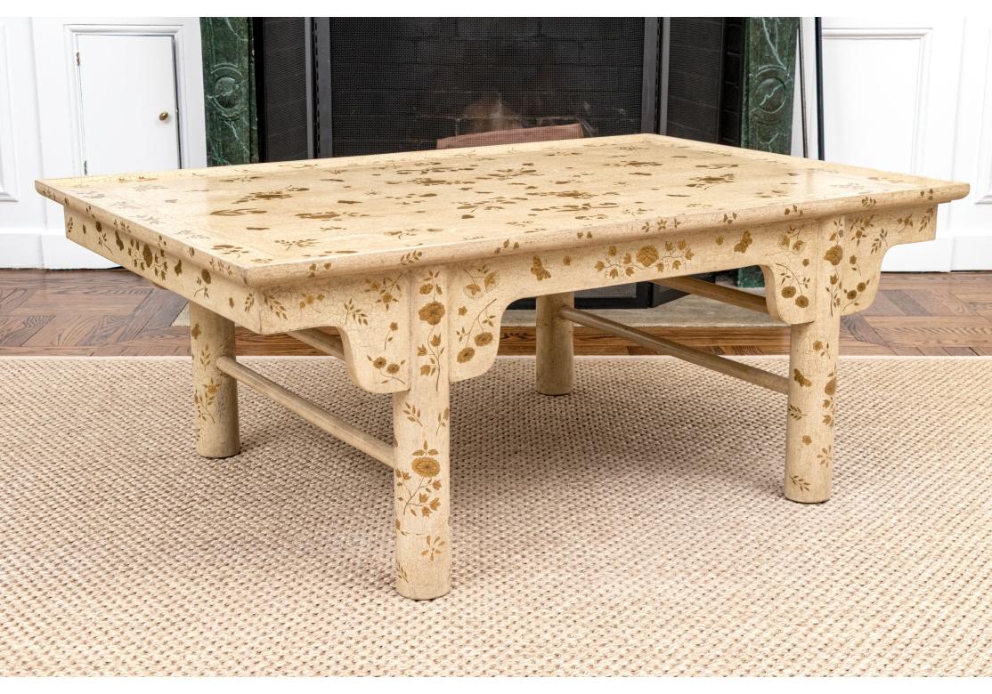 Extraordinaire Table Cocktail Laquée et Peinte Attribuée Holly Hunt Design en vente 4