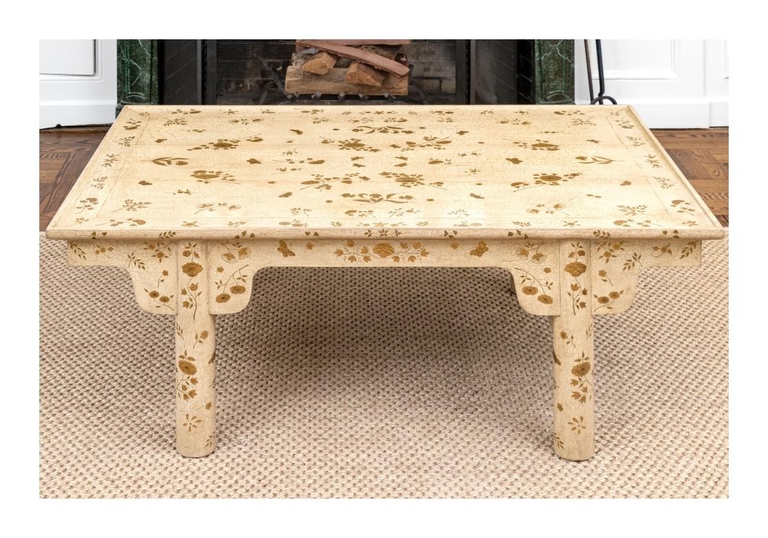 Extraordinaire Table Cocktail Laquée et Peinte Attribuée Holly Hunt Design en vente 6