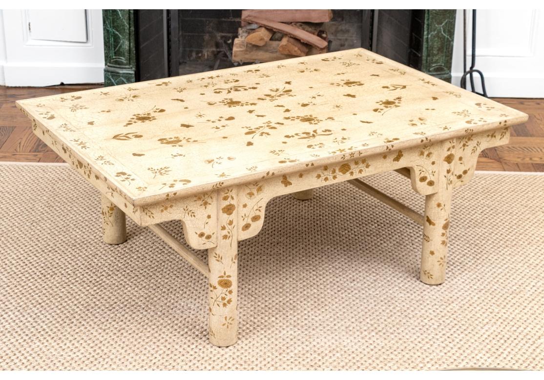 Extraordinaire Table Cocktail Laquée et Peinte Attribuée Holly Hunt Design en vente 3