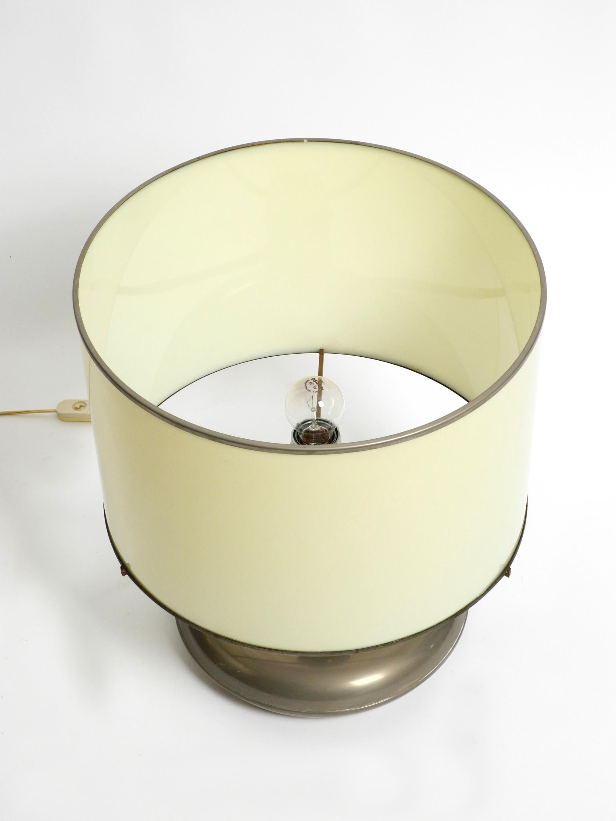 Mid-20th Century Extraordinary Large Italian Space Age XXL Metal Table Lamp