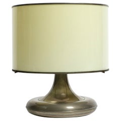 Extraordinaire grande lampe de bureau italienne en métal Space Age XXL de l'ère spatiale