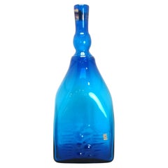 Extraordinary Large Mid-Century Hand Made Glass Bottle by Karol Holosko, 1960s