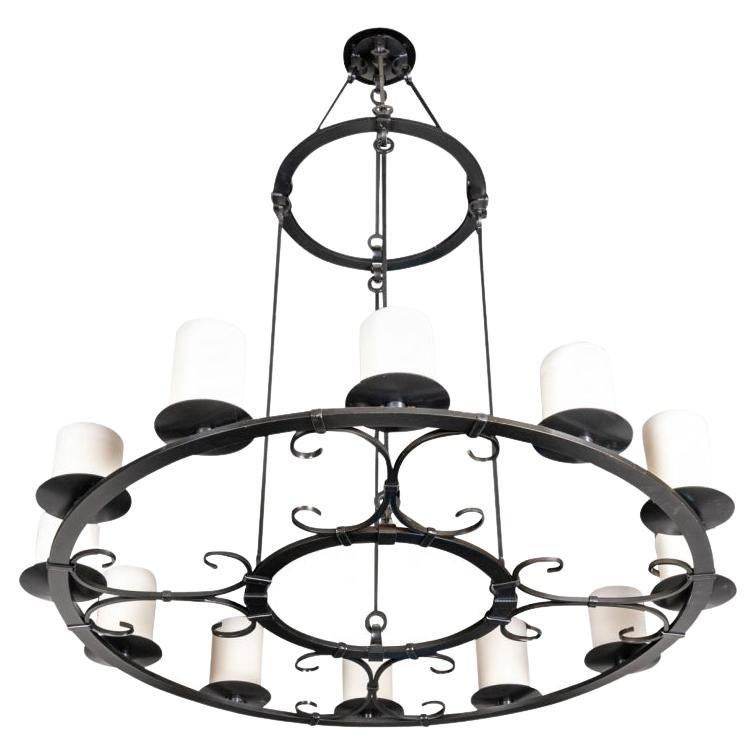 Extraordinary Large Scale Holly Hunt Classic Chandelier  For Sale
