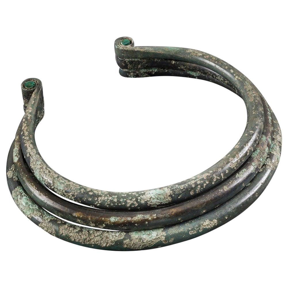 Extraordinary Large Three Rings Bronze Age Torque, 2000-1500 BC, Provenance