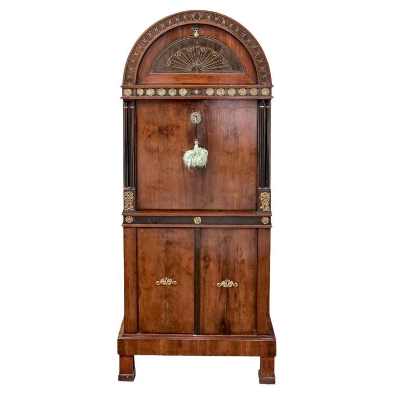 Extraordinaire Sécrétaire À Abattant en acajou, Circa 1810 en vente