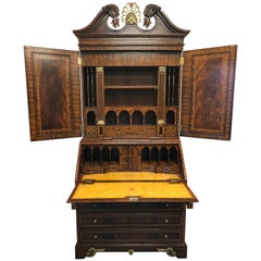 Extraordinary Maitland Smith Flame Mahogany Secretary